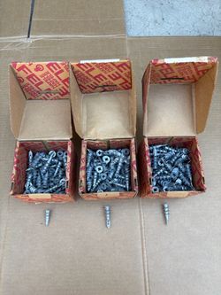Drywall anchors/ tornillos para drywall 100 pcs 3 boxes/ cajas $50.00