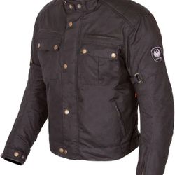 Merlin Barton II Wax Cotton Motorcycle Jacket, Large