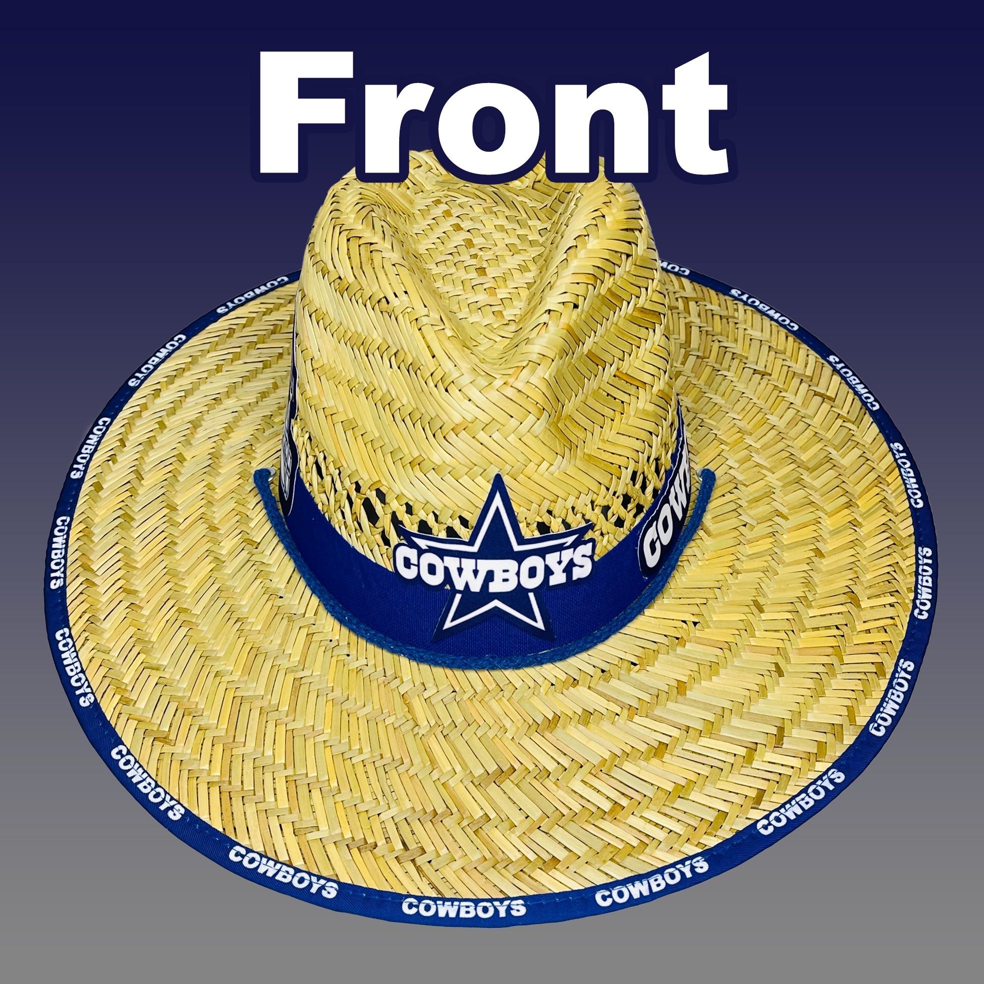 dallas cowboys new era straw hat