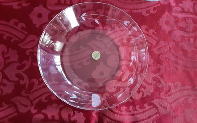Princess house heritage pasta or salad 11"  bowl $20.   Sauce or dressing pitcher, $20.