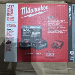 Milwaukee M18 Batteries And Charger 