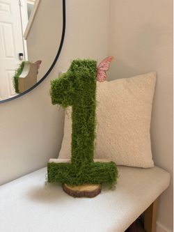 Moss Number 1 Fairy Birthday Decor