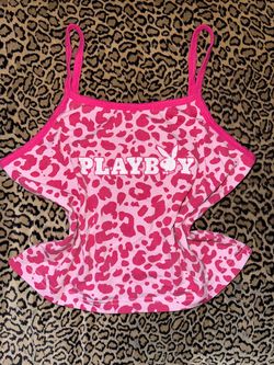 Playboy pink leopard shirt