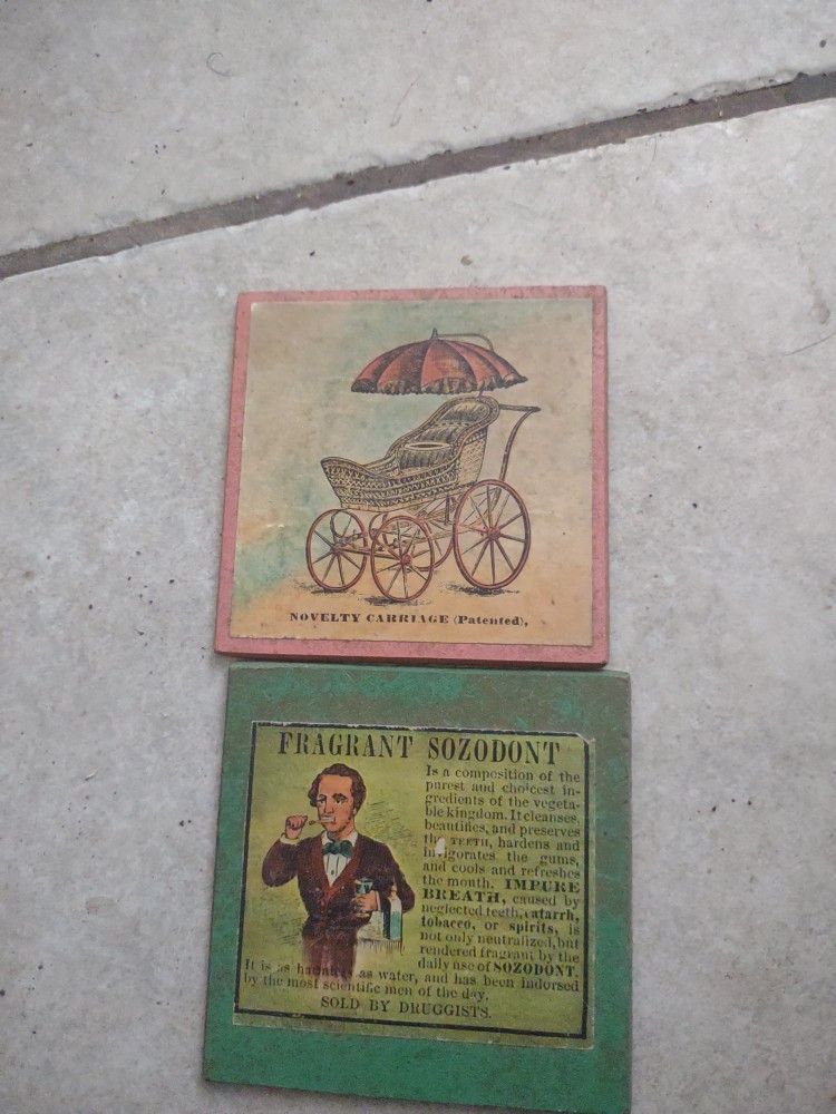 Set Of Vintage Advertisement Coasters Advertising The 1800s