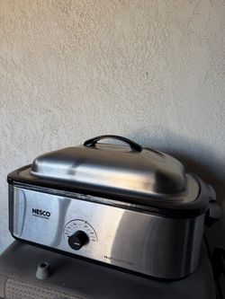 18 qt Electric Roaster Oven, Metallic Silver