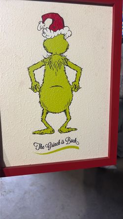 The Grinch is Back Framed Wall Art