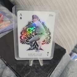 Topps Nolan Ryan Ace of ♠️ Holo Baseball Card 