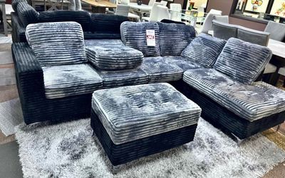 NEW SECTIONAL WITH OTTOMAN AND FREE DELIVERY