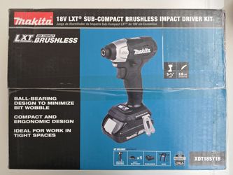 Makita Compact Brushless Impact Driver with battery and charger