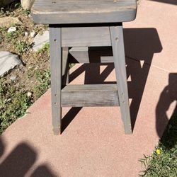 Wood Stool/ Plant Stand 