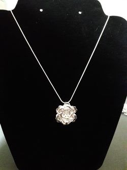 Sterling Silver chain and pandent