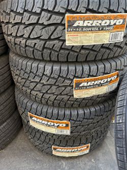 Set 31X10.50R15 Arroyo AT Free Mount And Balance Included