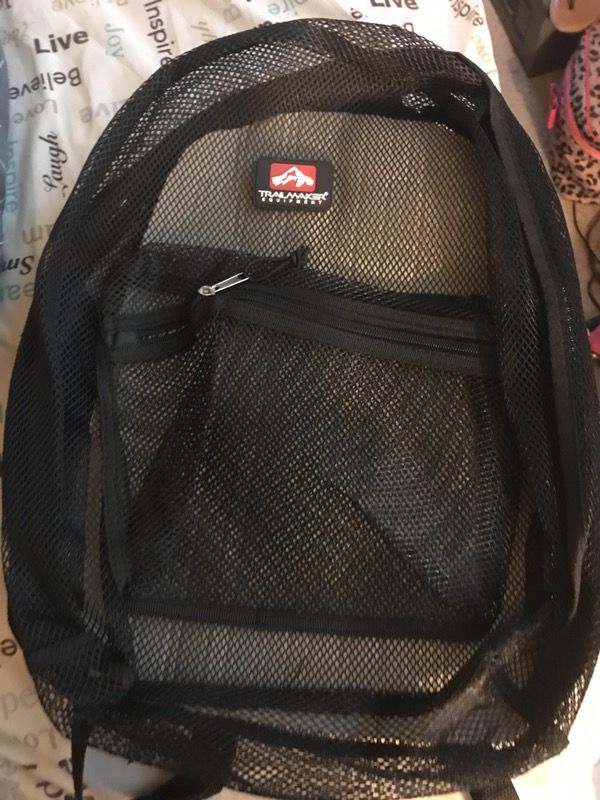 Brand new black net backpack