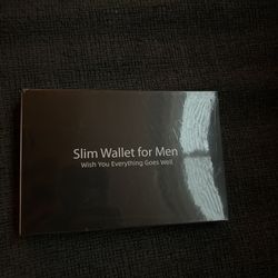 RFID Wallet for Men, Leather Mens Wallet with 2 ID Windows, Stylish in Gift Box, Perfect Gifts for Men(Black)