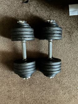 Adjustable dumbbells