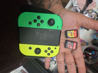 Nintendo switch games nd remote $100