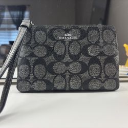Coach Gunmetal Multi Wristlet 