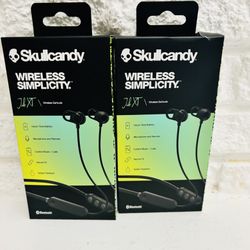 Skullcandy set of 2 Skullcandy Jib XT Bluetooth Wireless in-Ear Earbuds, Black