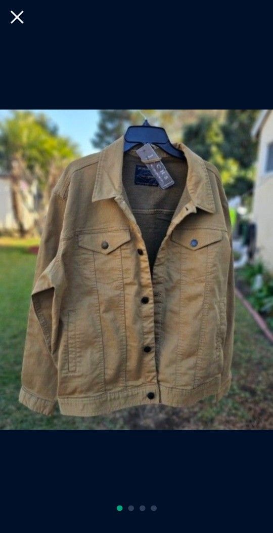 Men's Jacket Flex Denim Trucker Jachs Large 