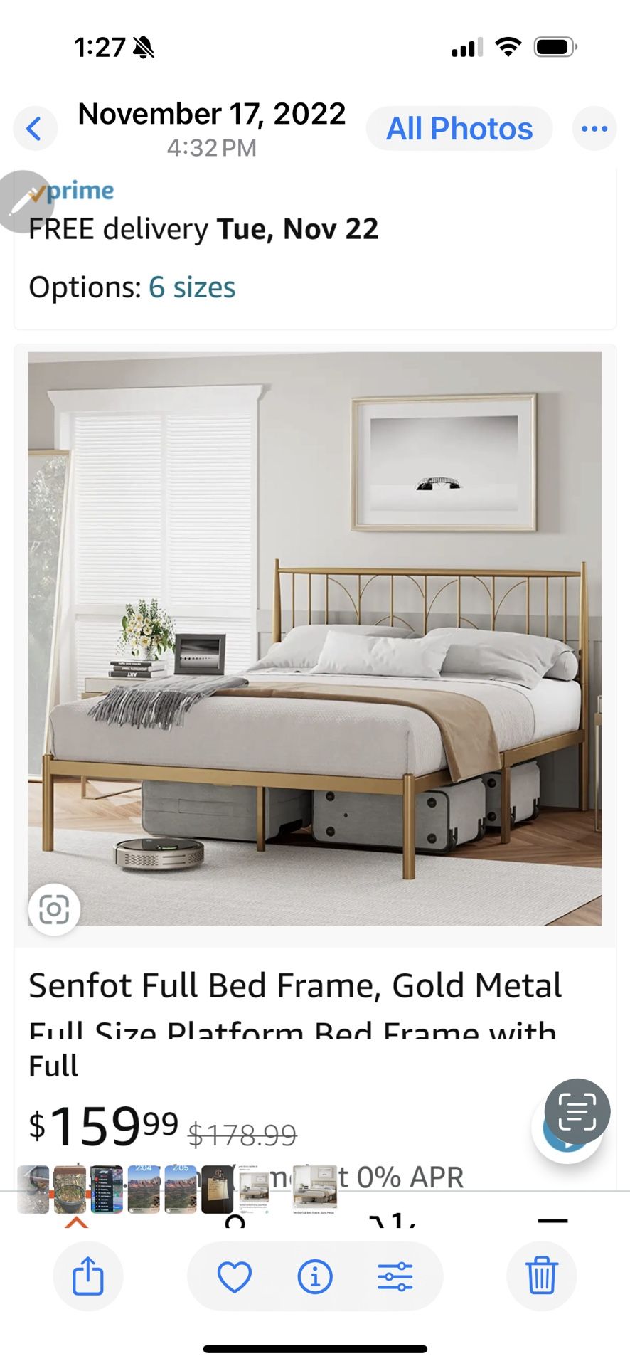 Metal Bed Frame With Headboard