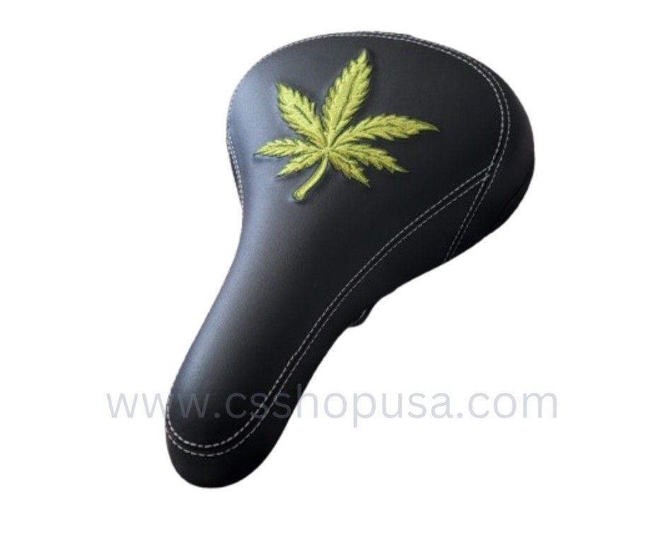420 Swee Leaf Embroidered Velo Cruiser/ Wheelie Bike Seat