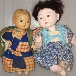 Antique Asian Ceramic Dolls