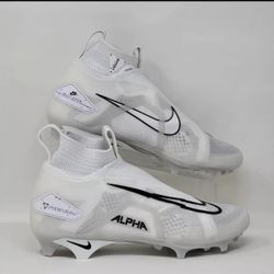 💥Nike Alpha Menace Elite 3 Football Cleats Pure Platinum CT6648-109 Size 8.5
