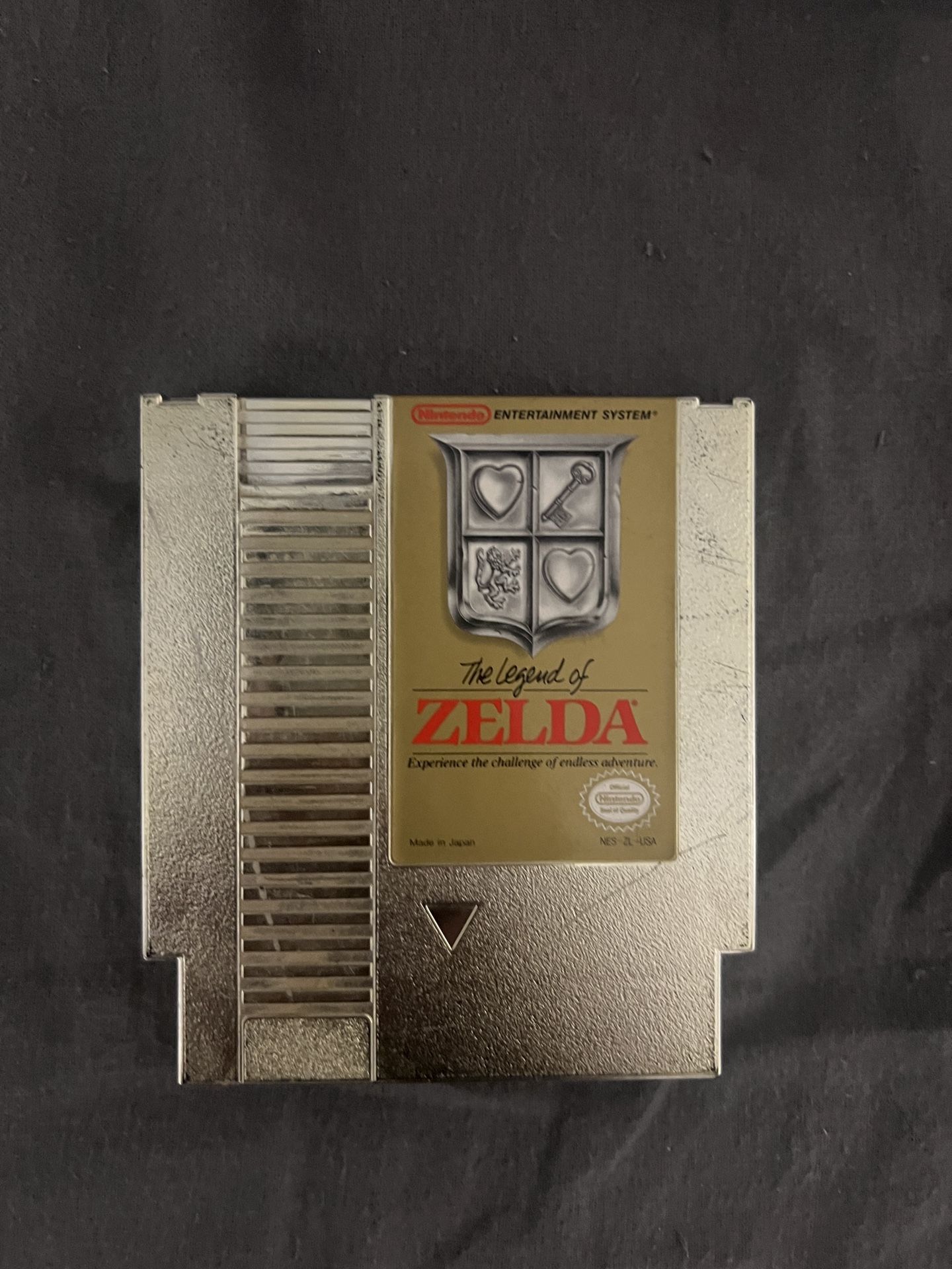 nintendo nes legend of zelda gold cartridge