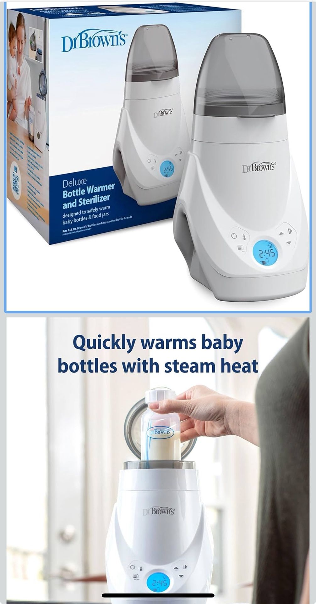 Dr. Brown's Deluxe Baby Bottle Warmer and Sterilizer