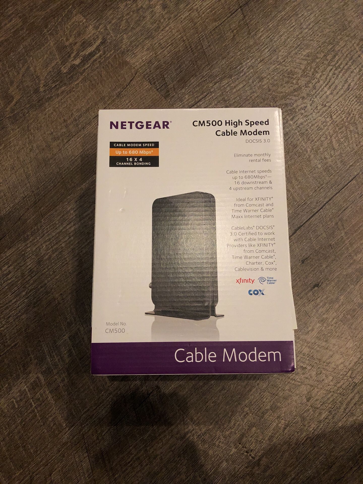 Netgear high speed cable modem CM500
