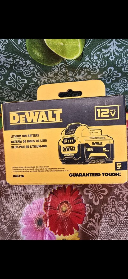 DEWALT EXTREME 12-VOLT MAX LITHIUM ION HIGH CAPACITY 5.0AH BATTERY PACK
