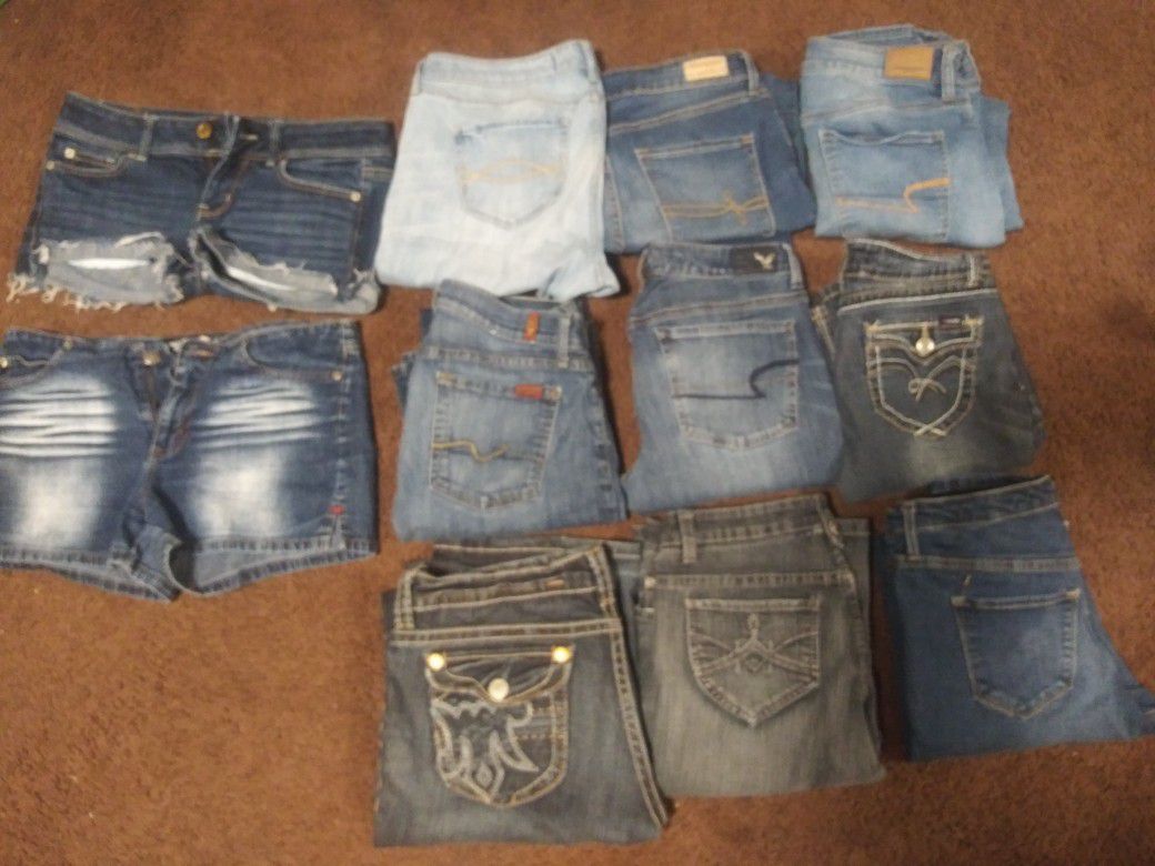 Lot of jeans brand name women jeans