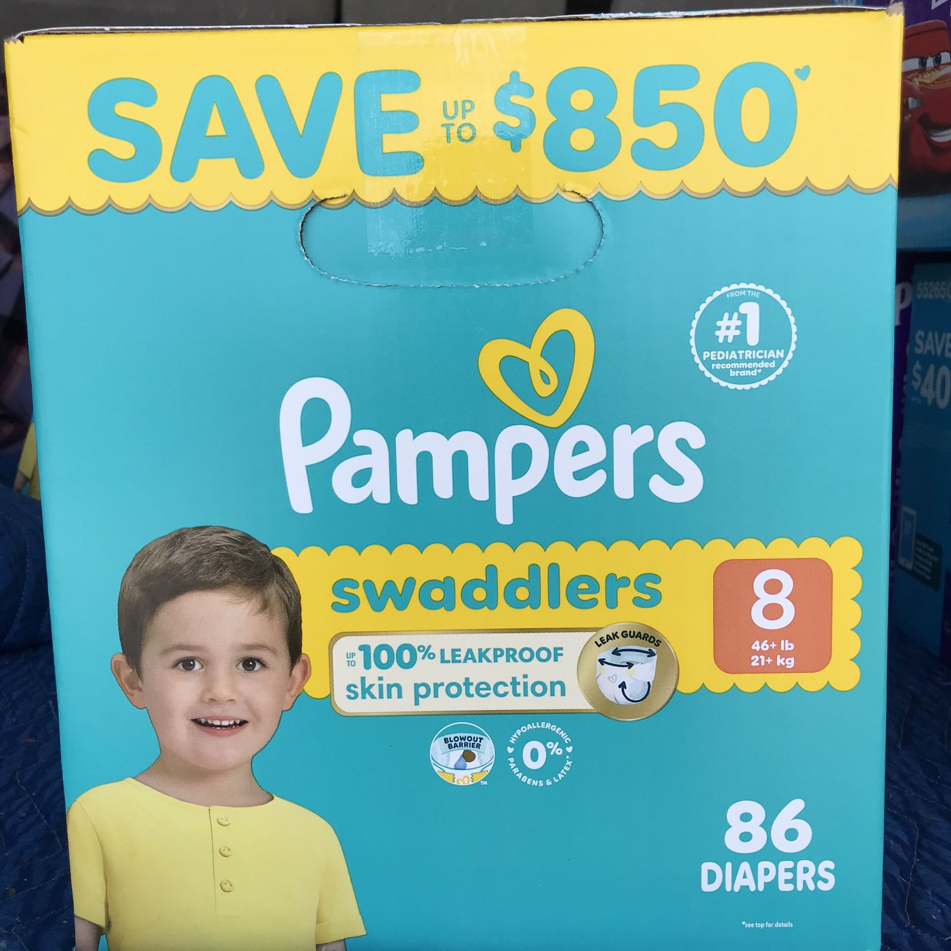Pampers Swaddlers Size 8/86 Diapers