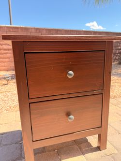 Brown Two Drawers Night Stand