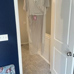 Tan Wedding Guest/Bridesmaid Dress