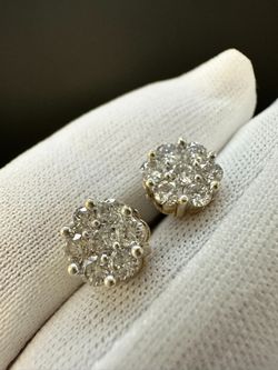 14KT DIAMOND EARRINGS #34807