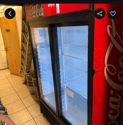 Coca-Cola Double Glass Door Display Cooler