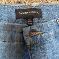 Banana Republic Sz 4 Cargo Straight Medium Wash 