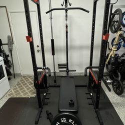 Sunny Health Power Rack And Accessories
