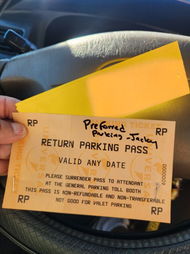 Preferred Parking For Universal Studios