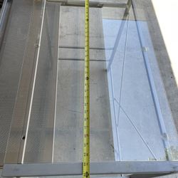 Free Glass Silver Computer Desk