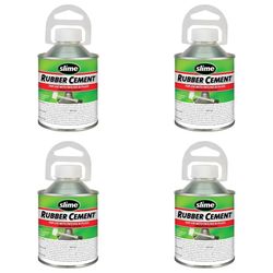 Slime Rubber Cement 8oz Brush-Top Cans 1050 - 4 Pack - NEW - OBO