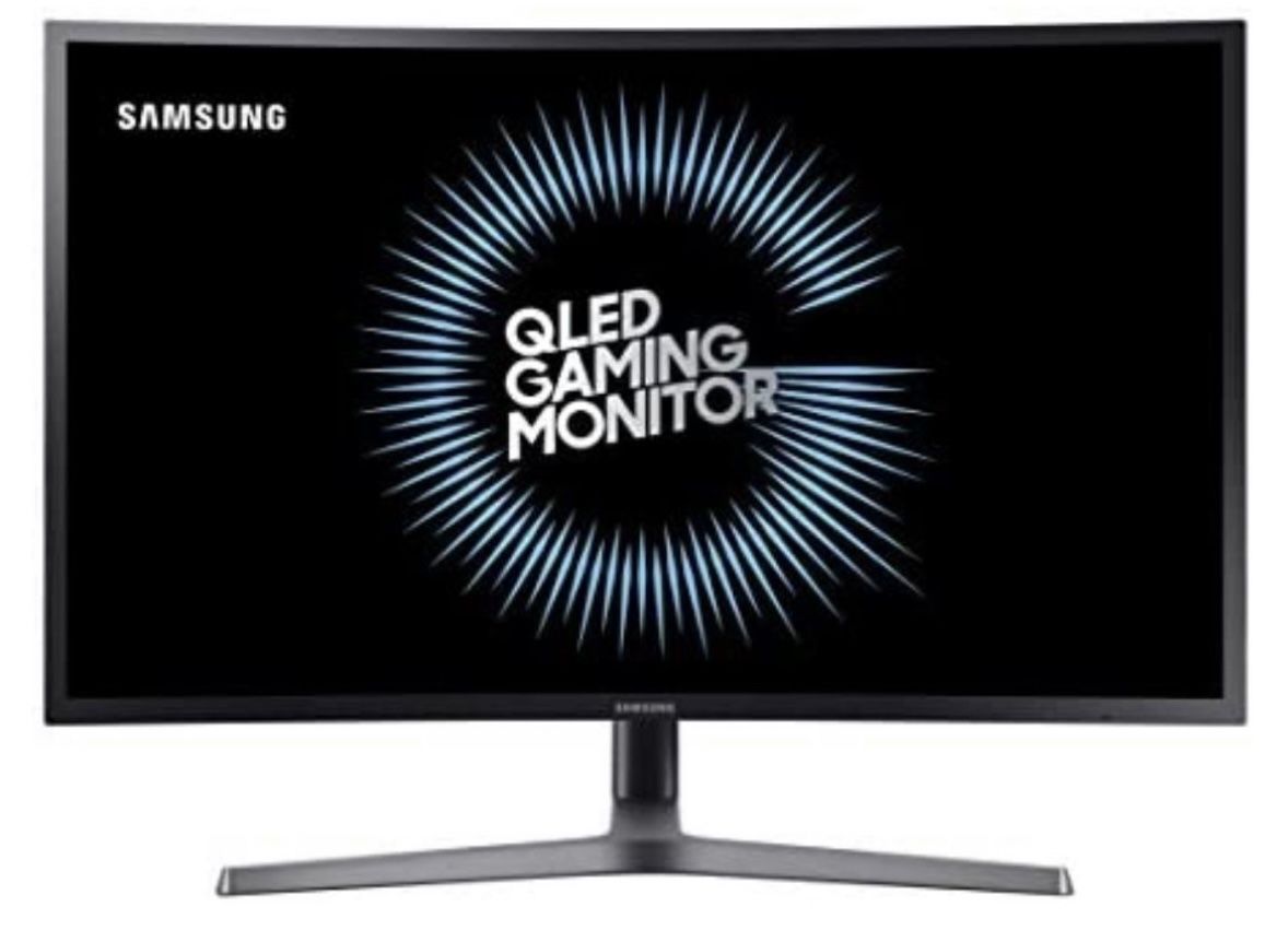 Monitor SAMSUNG LC32HG70QQN, C32HG70 32" HDR QLED 144Hz 1ms Curved Gaming Monitor with Freesync, Dark Blue BlackMatt