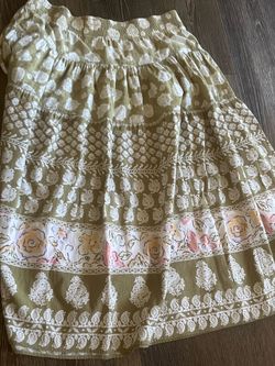 Vintage Koret Boho Midi Skirt L Made in USA