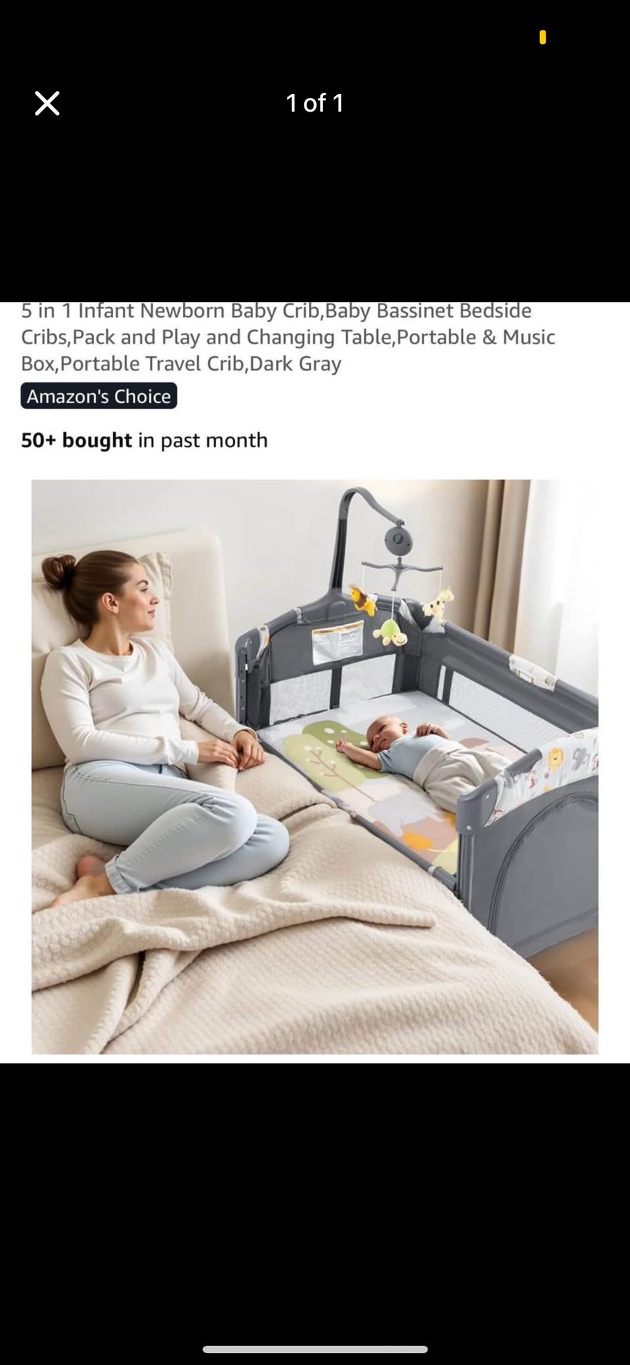 Baby Bassinet Bedside Crib