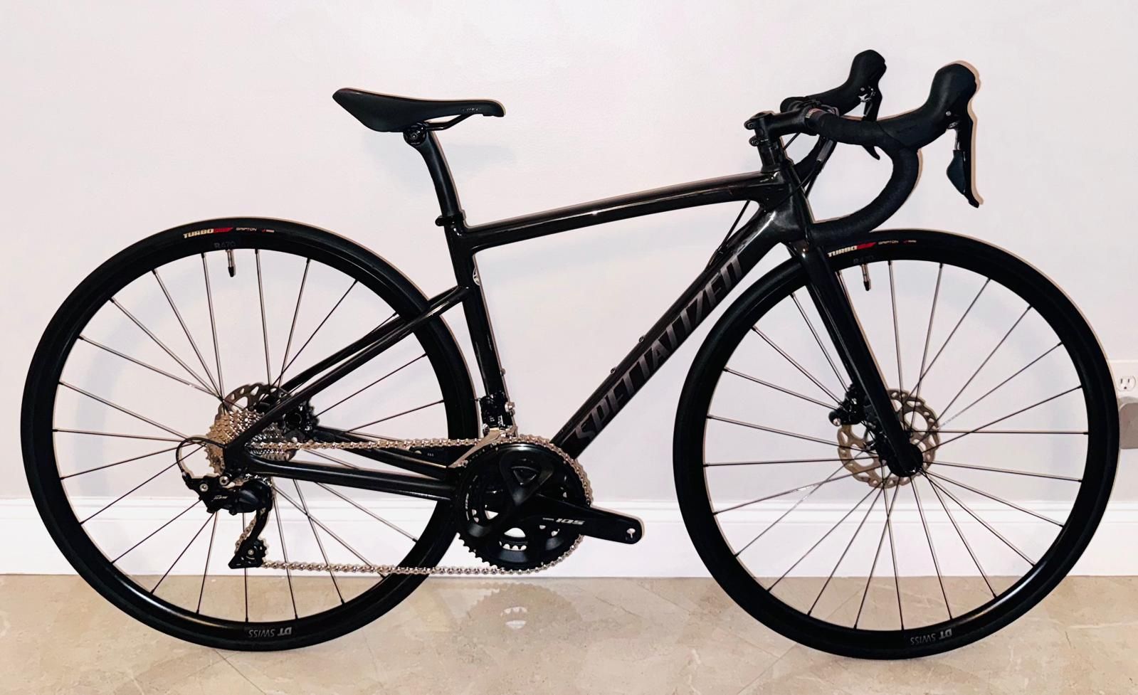 49cm XSmall XS 2022 Specialized Tarmac Sport Disc – Full Carbon Road Bike – Shimano 105 – Excellent Condition 700c Tags 50cm, 48cm