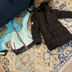 Size 6 Girl helly hansen And Canada Weather Hear Jacket