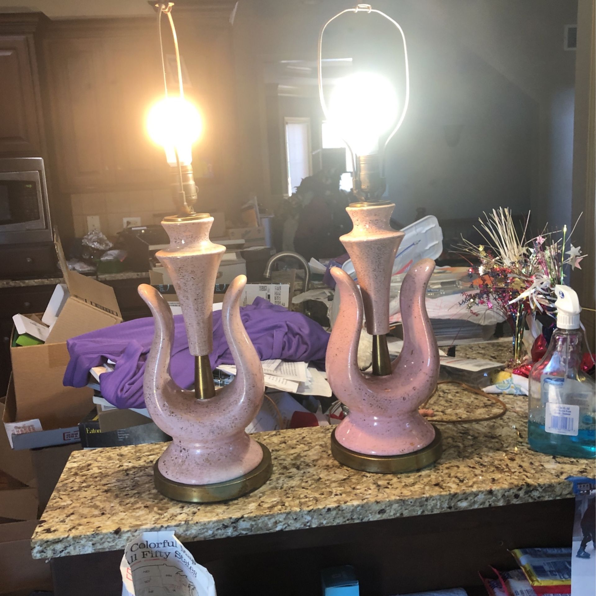 2 Antique Living Room Lamps (circa 1955-1960)