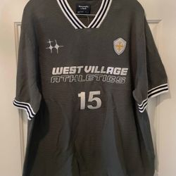 Abercrombie & Fitch NWT West Village Soccer Jersey Inspired Sweater- Large-$70