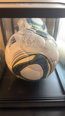 Rod Stewart signed soccer ball